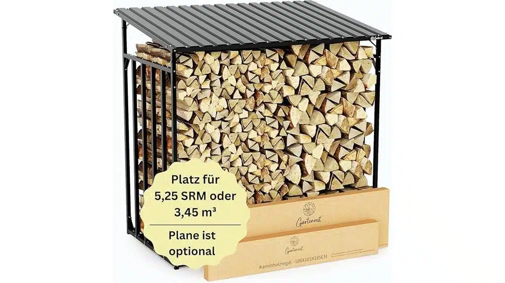 Das Gartenzeit Kaminholzregal Outdoor XXXL