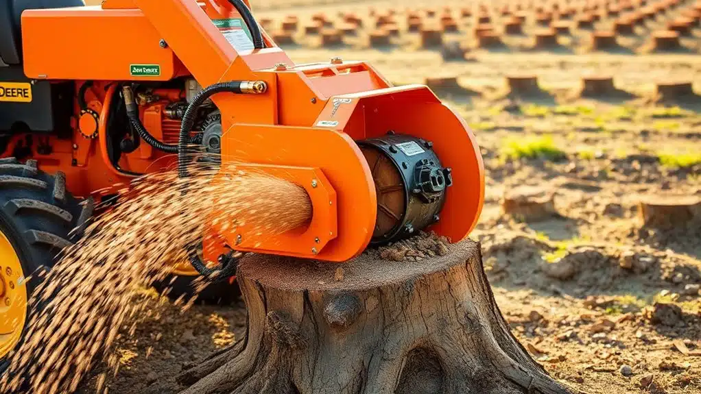 compact stump grinders tractors