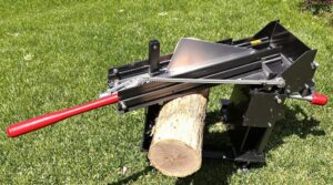 manual wood splitter operation