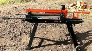 manual wood splitter operation