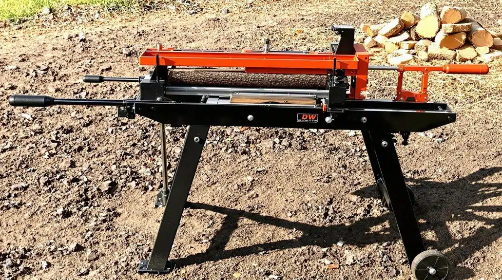manual wood splitter operation