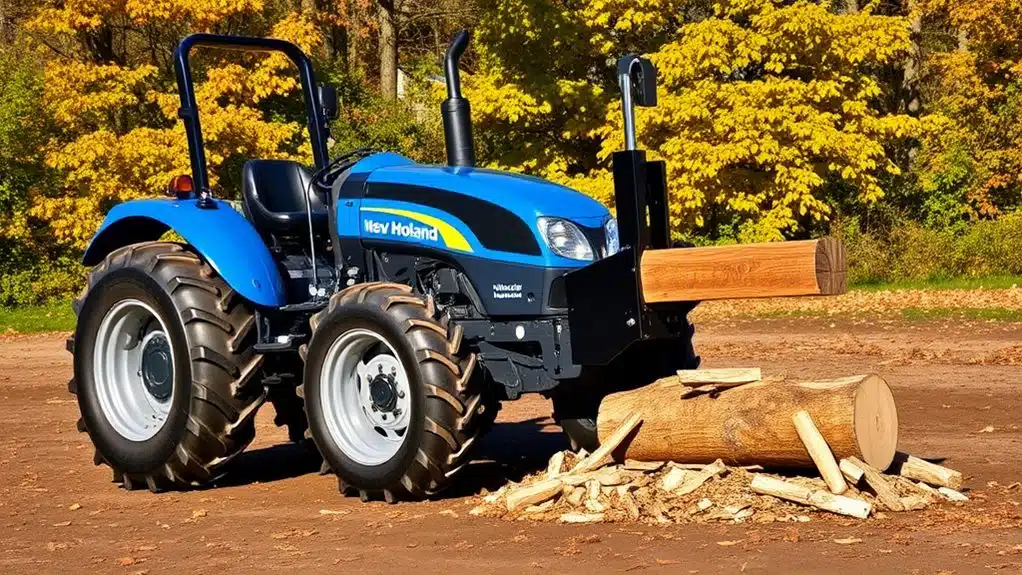 Die 10 besten Traktoren mit Holzspalter für effizientes Hacken 3 new holland workmaster 25