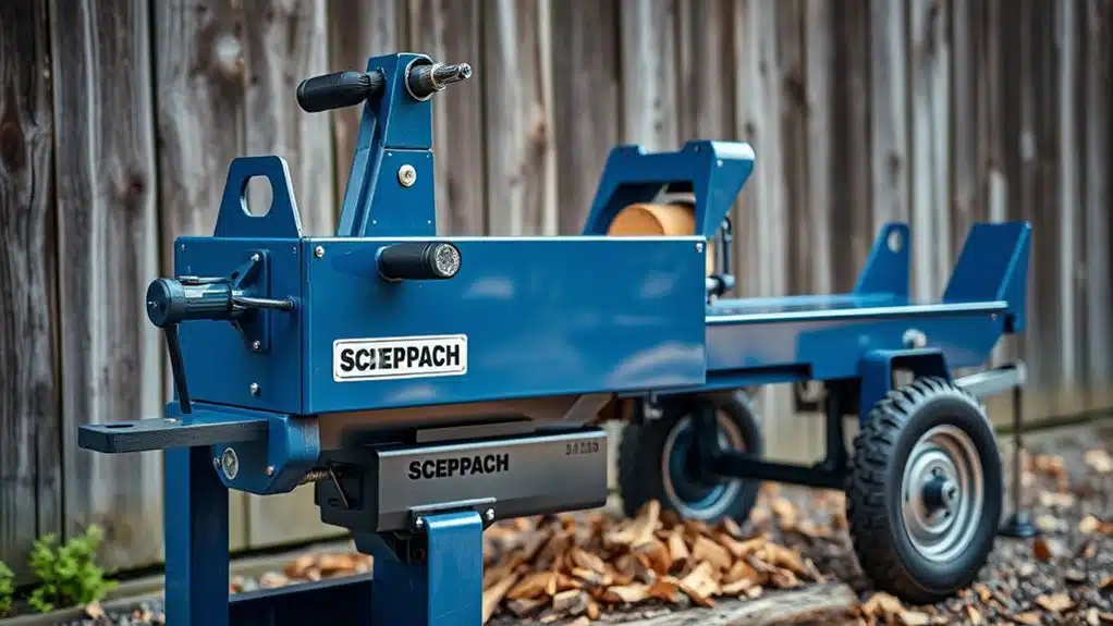Die 5 wichtigsten Merkmale des Scheppach 8T Holzspalters, die Sie kennen sollten 1 powerful 8 ton splitting force