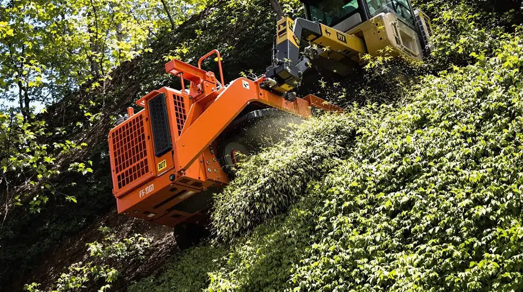 slope mowing machine explained