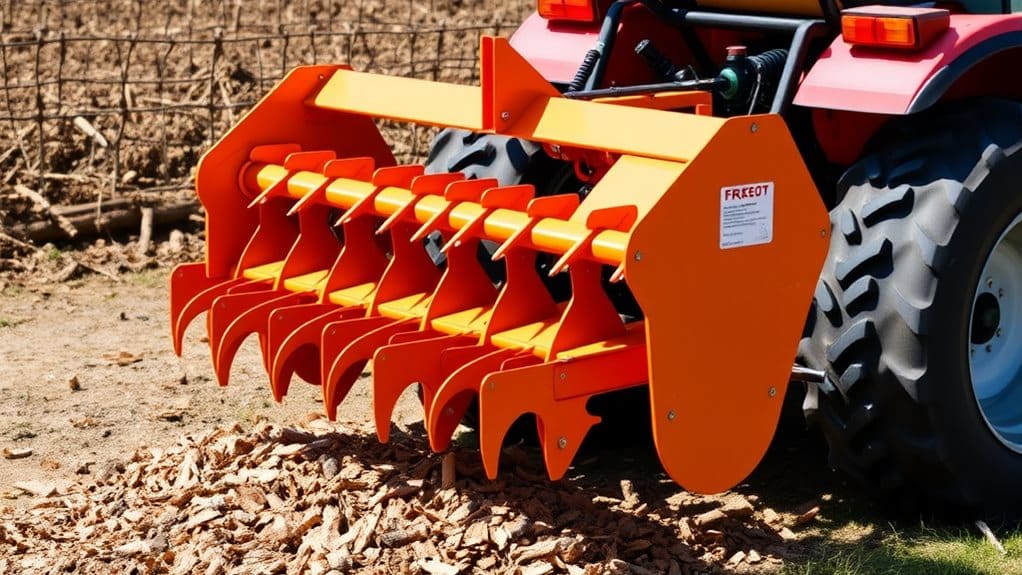 small tractor mulcher features