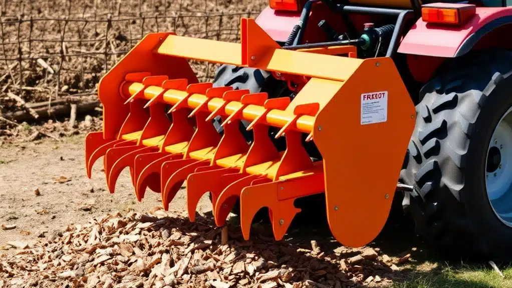 small tractor mulcher features