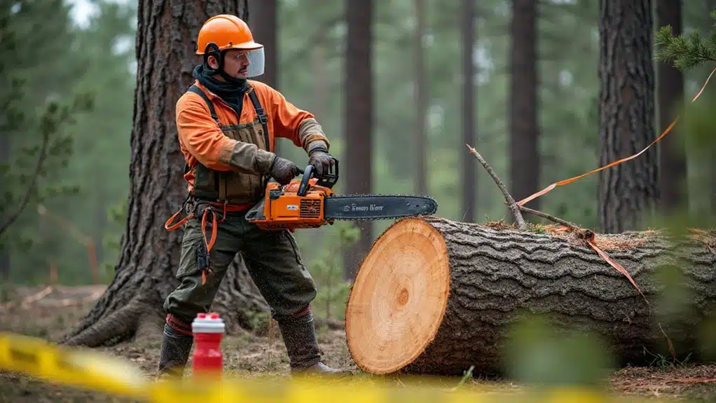 Kettensägensicherheit und -wartung