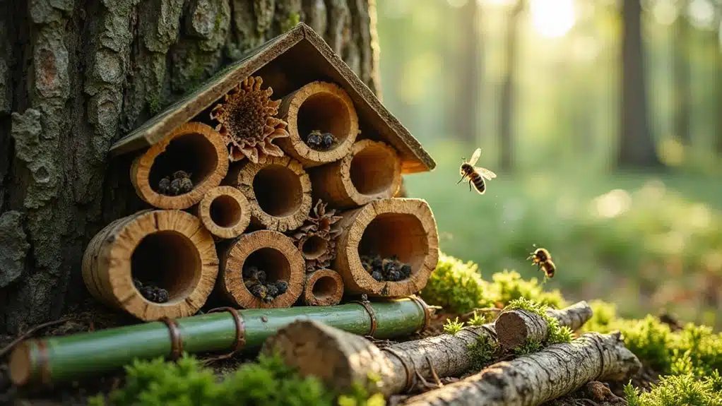 effektiver Bau von Insektenhotels