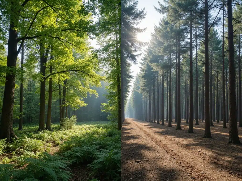 Walddiversität versus Einheitlichkeit