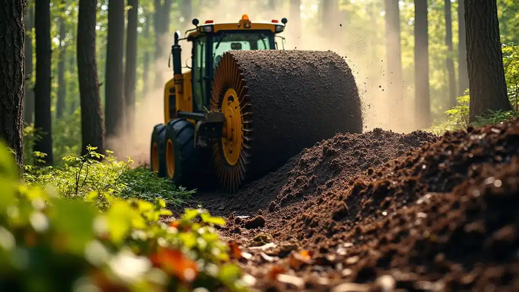 Waldbodenmulchen verbessert den Boden