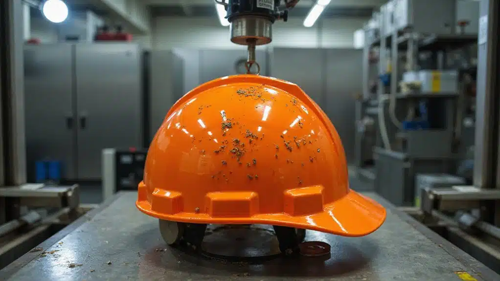 Aufprallschutzhelm-Prüfung