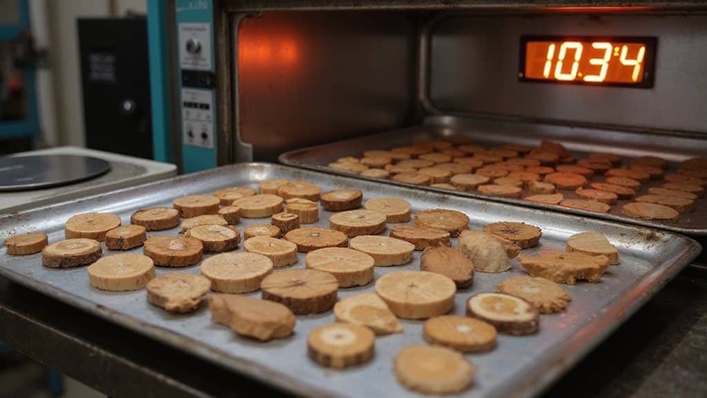 Ofentrocknung Feuchtigkeitskalibrierung