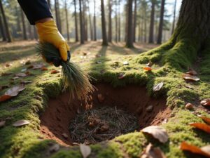ordnungsgemäße Waldabfallentsorgung