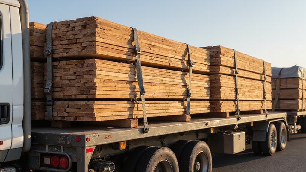 Schutz von Holzprodukttransport