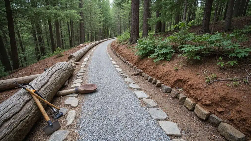 Instandhaltung von Waldwegen: Reparatur nach Erosion 2 Grundlegende Werkzeuge für die Wegepflege
