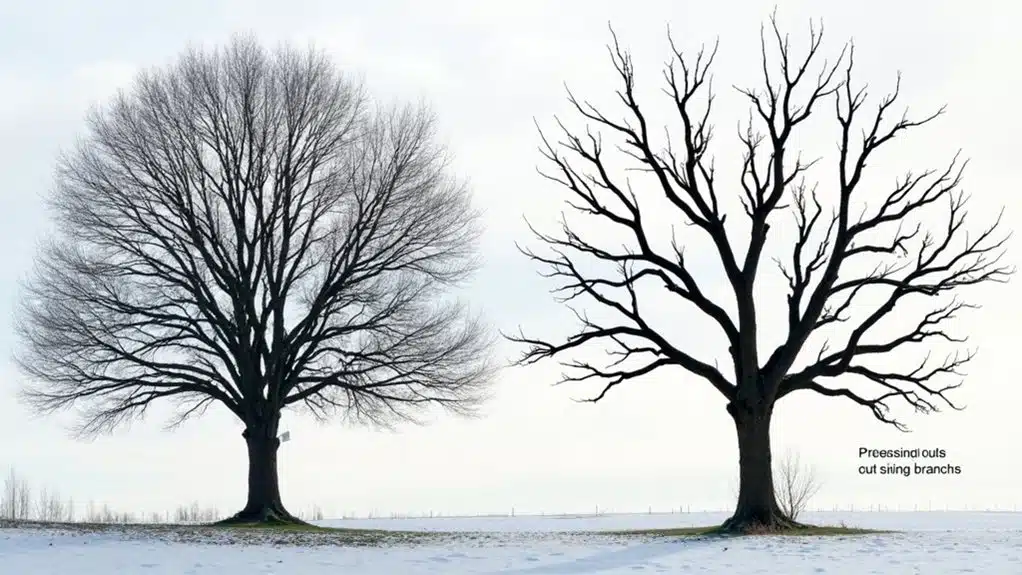 Winterbaumgesundheitsbewertung