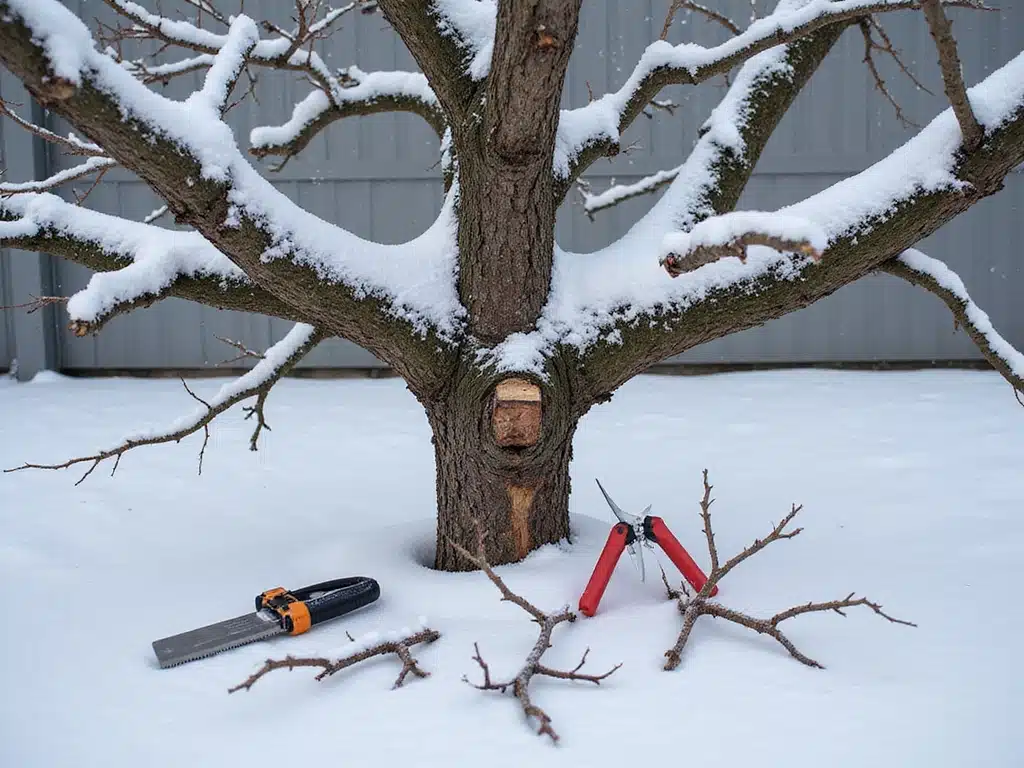 Techniken zum Baumschnitt im Winter