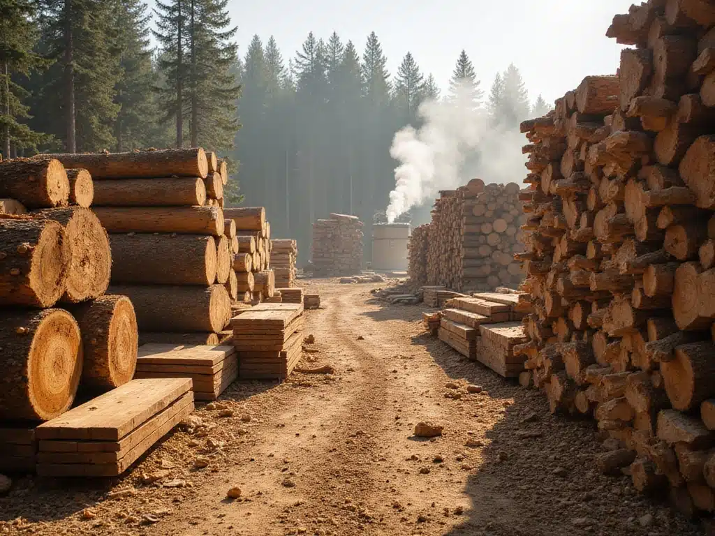 Holzverarbeitung vom Rohmaterial