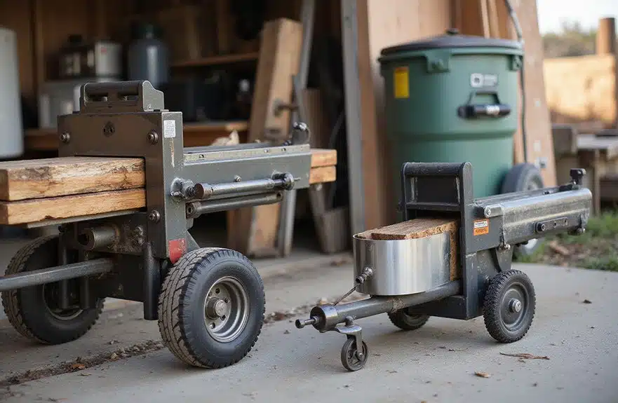 Holzspalter für Privat vs. Gewerbe 1 gewerbliche vs private Holzspalter