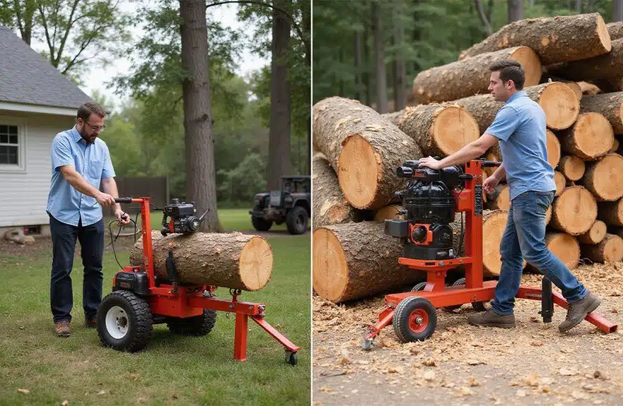 Elektrische vs. Hydraulische Holzspalter – Vergleich & Entscheidungsleitfaden 2 effiziente Holzspaltlösungen