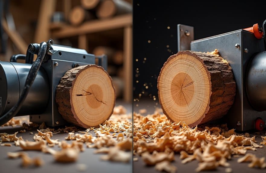 elektrische vs hydraulische Spalter