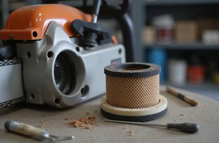 Kettensägen-Zubehör Wartung 2 Motorwartung und Filterung