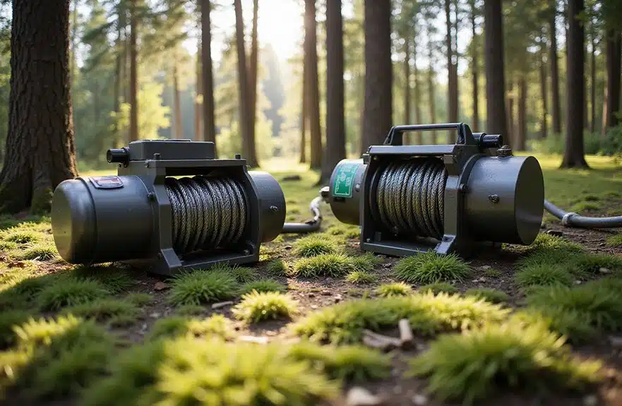 Winden im Wald – Elektrisch oder Hydraulisch? 2 Überlegungen zur Installation von Forstausrüstung