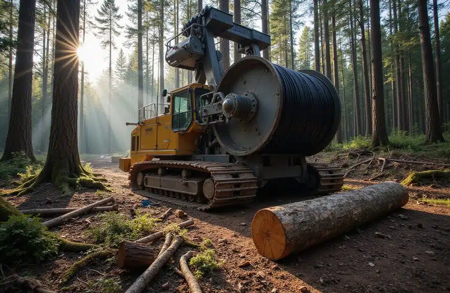 Winden Im Wald – Elektrisch Oder Hydraulisch? 1 schwere Holzeinschlagseffizienz