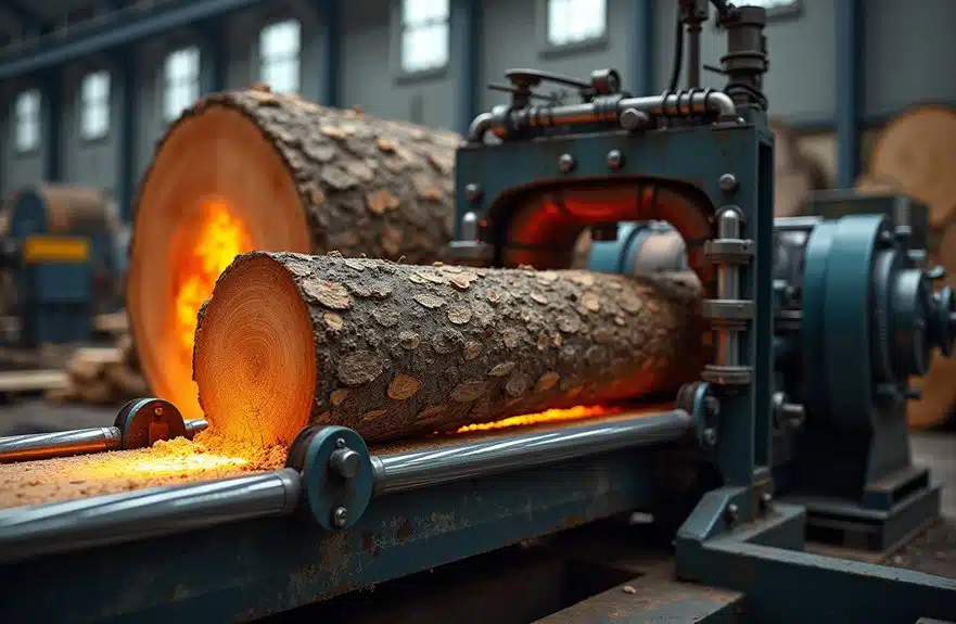 Holzspalter für große Betriebe 1 hydraulische Kraft zum Holzspalten