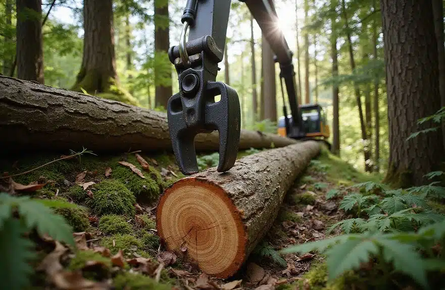 Rutschzangen in Forstbetrieben – Anwendungsfälle 2 präzise selektive Holzeinschlagstechniken
