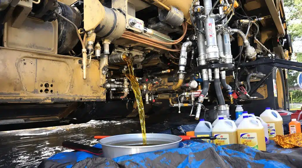 ordnungsgemäßer Hydrauliköl-Wechsel