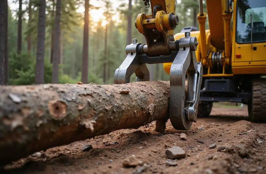 Schleifzangen in Forstbetrieben – Anwendungsfälle 1 robuste Holztransportwerkzeuge