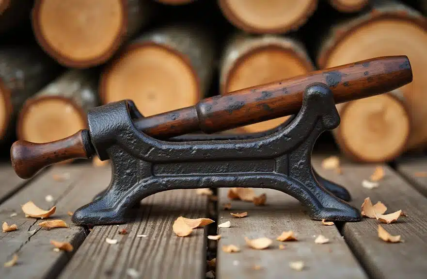 Top 5 Holzspalter für die Brennholzvorbereitung 2 sicherer manueller Gusseisen-Spalter