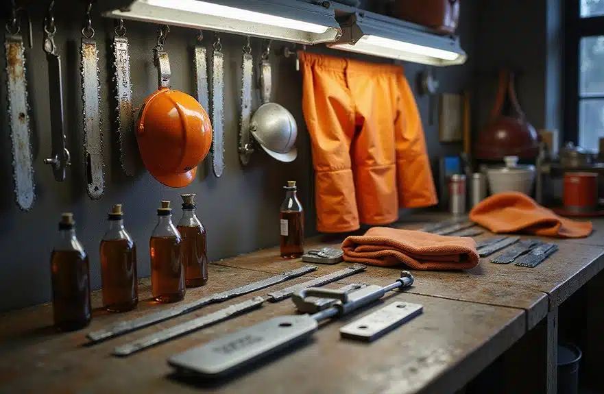 Kettensägen-Zubehör-Wartung 1 Wartung von Sicherheitsausrüstung Grundlagen