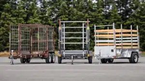 Einachsige Holztransportanhänger