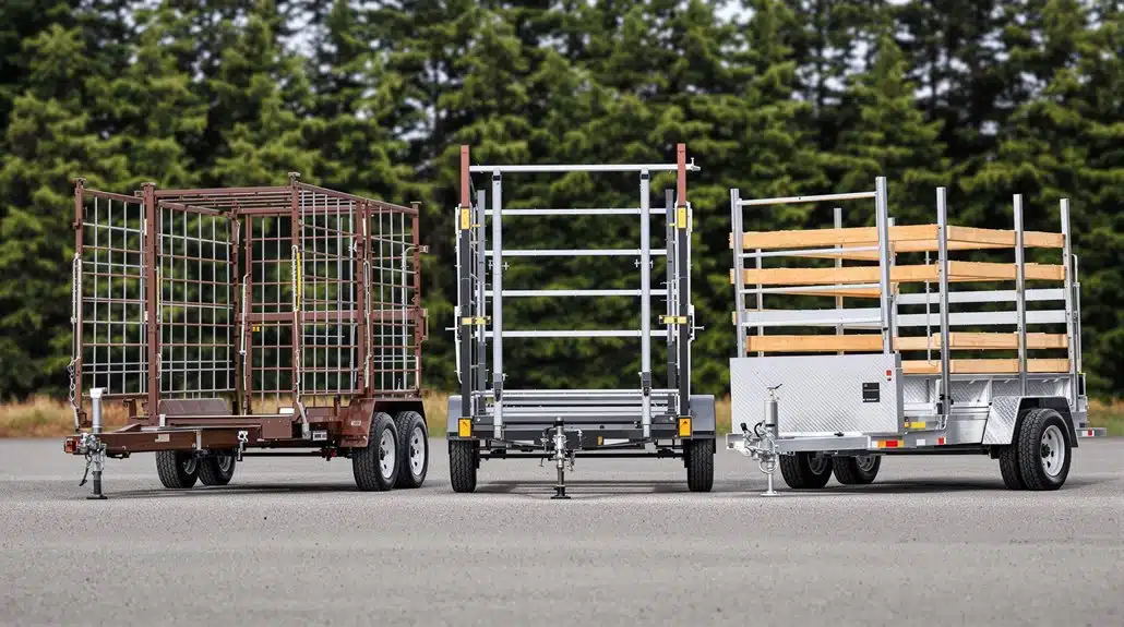 Einachsige Holztransportanhänger