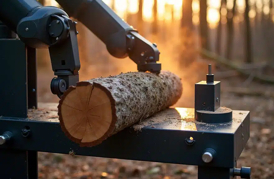 intelligente automatisierte Holzspaltung