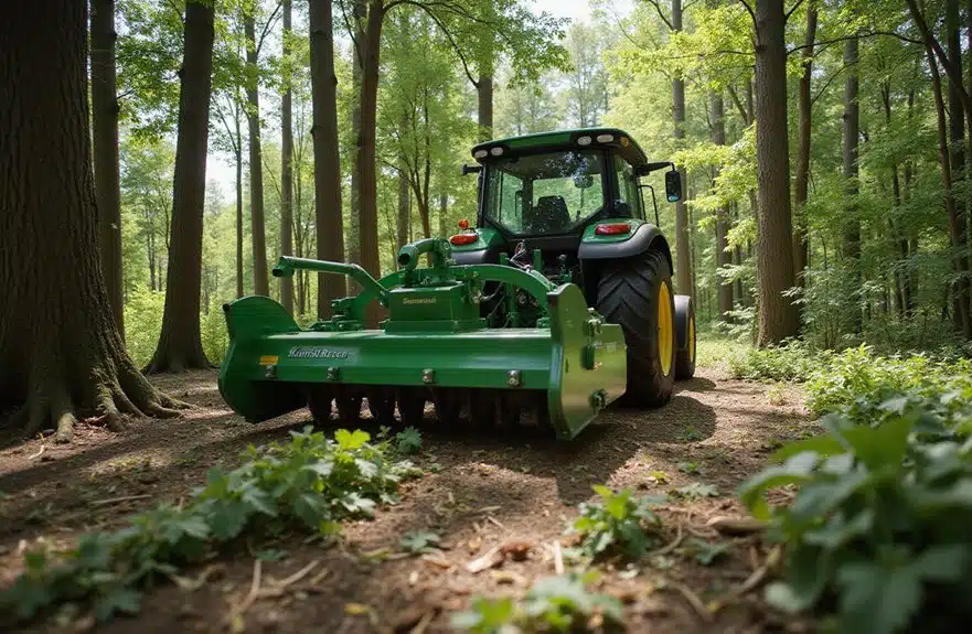 Schlegelmäher für Rasenpflege im Wald 3 nachhaltige Waldunterwuchsbewirtschaftung