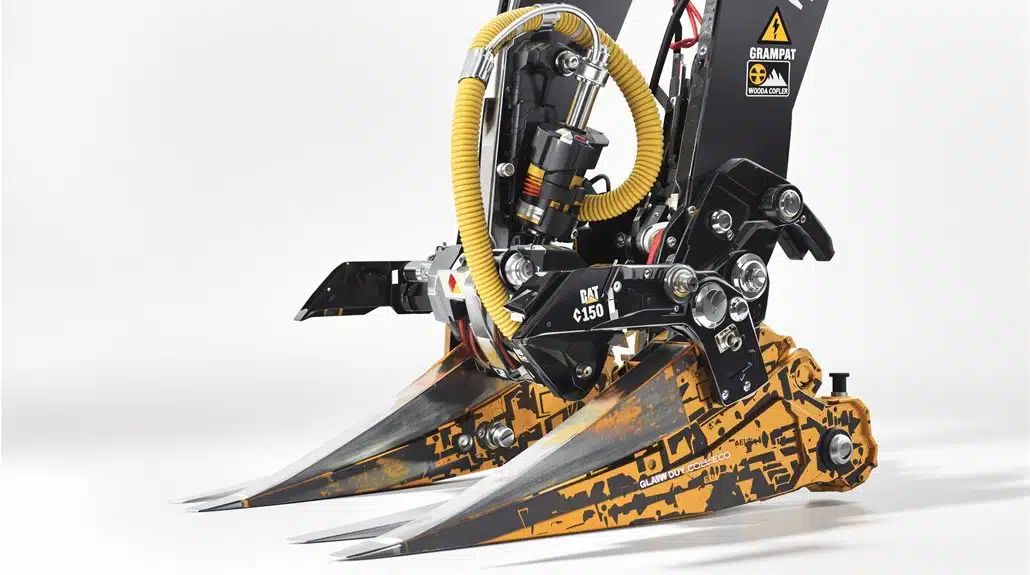 Holzgreifer mit Schnellkupplung