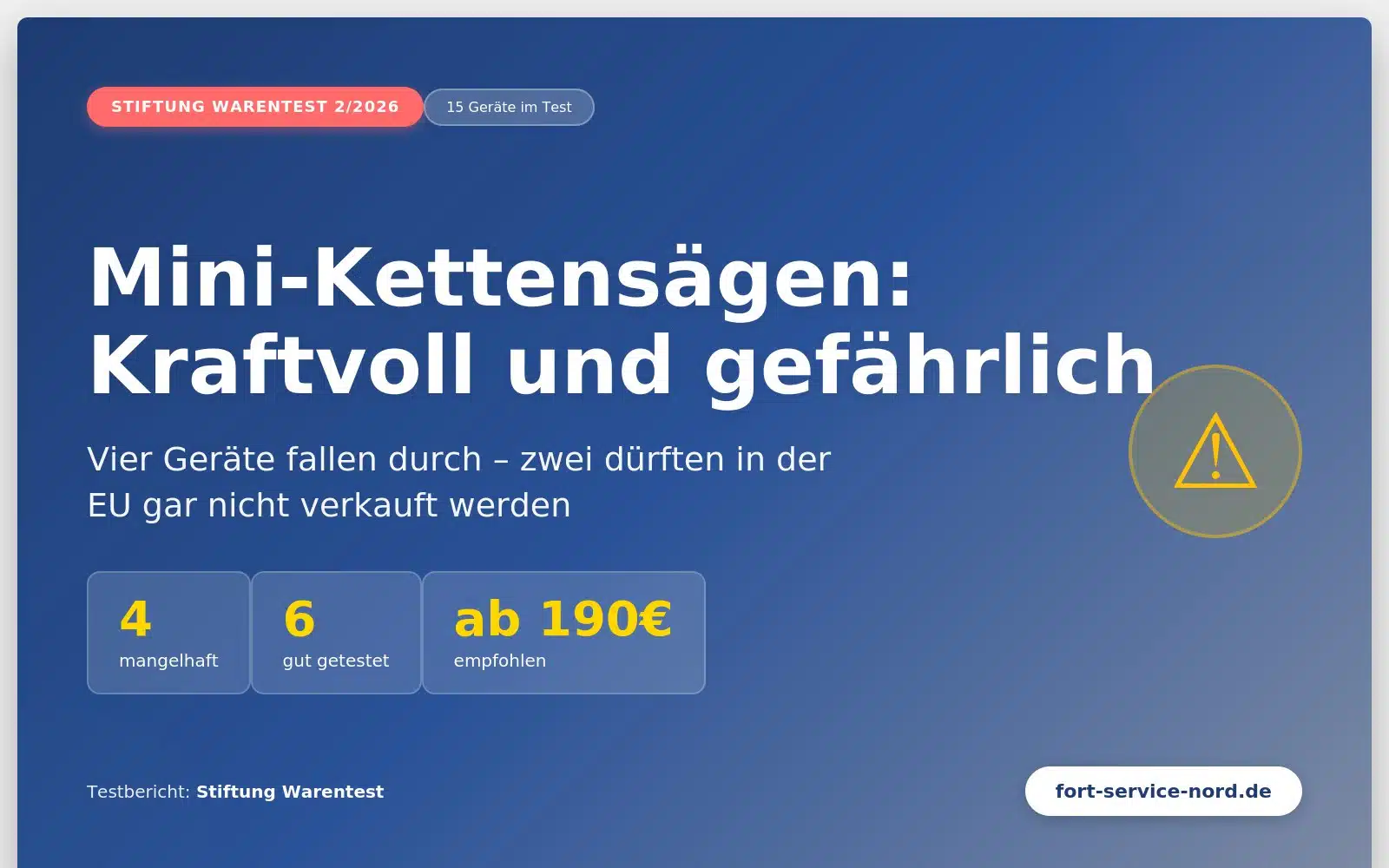 Mini-Kettensägen im Test